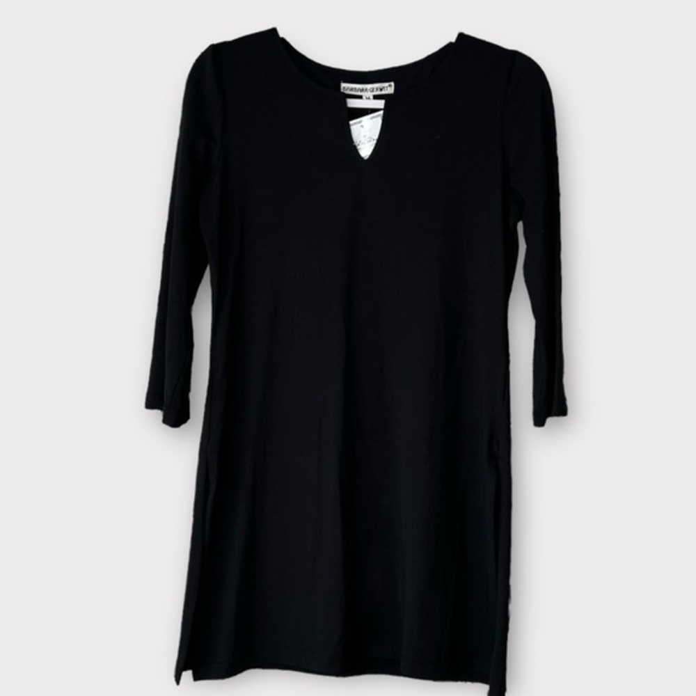 Barbara Gerwit long sleeve tunic top in black